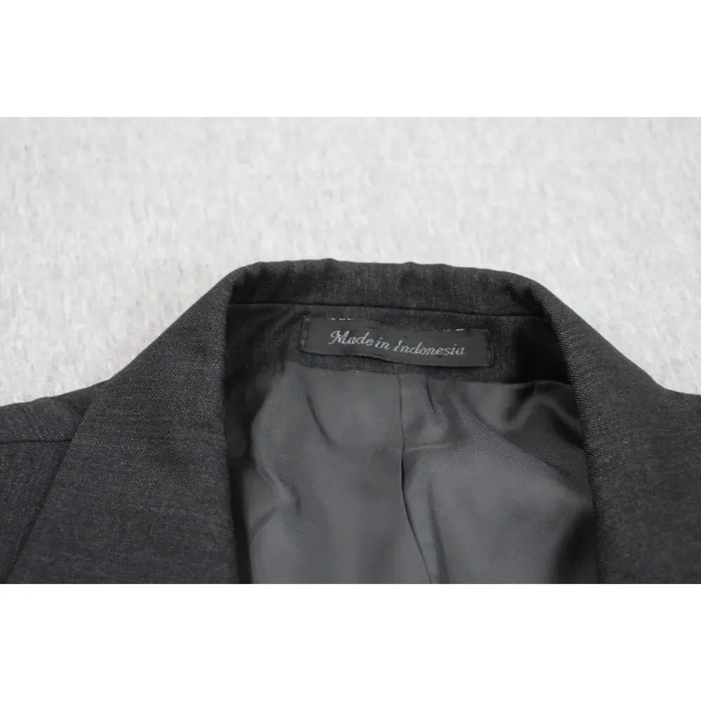 Lauren‎ Ralph Lauren Blazer Men 44R Gray 100% Wool Single Breast Lined Jacket